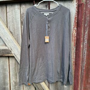 Men's XXL Simply Southern 3 Button Henley Long Sleeve Shirt NEW Basic Minimalist